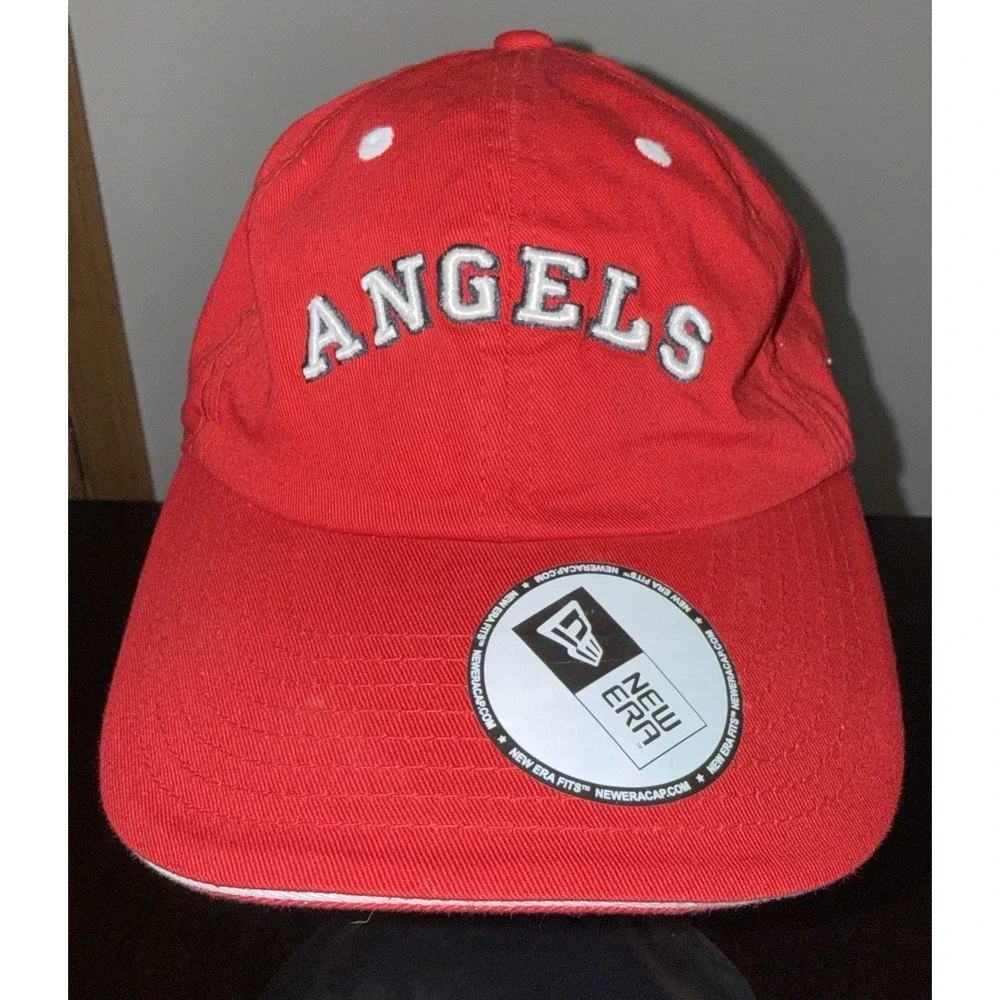 Angels Red Baseball Cap MLB 08 The Show Promotional Hat New Era Adjustable Strap